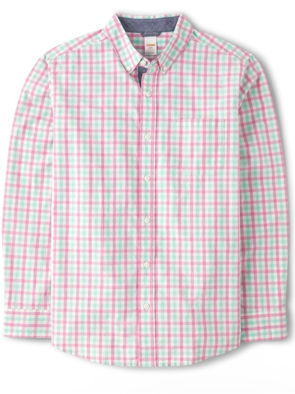 Gymboree ‘Time for Tea’ Mens Dad and Me Pastel Plaid Button-Down Shirt XXL